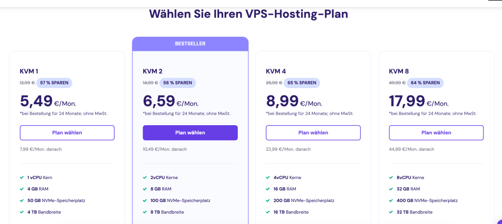 Hostinger VPS Hosting