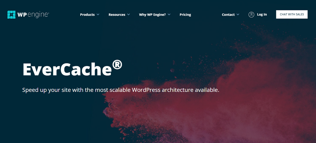 Evercache-Seite auf WP Engine-Website