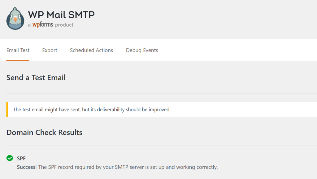 WP Mail SMTP Test-E-Mail erfogreich.png