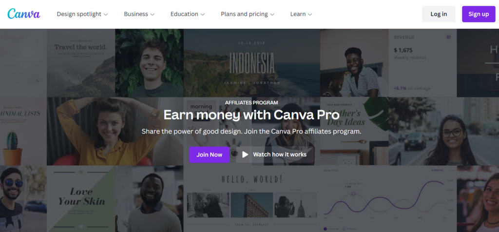 Canva Pro Affiliate-Programm Landing-Page
