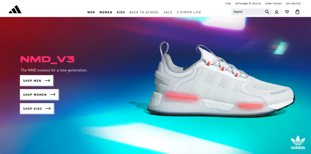 Adidas-Website
